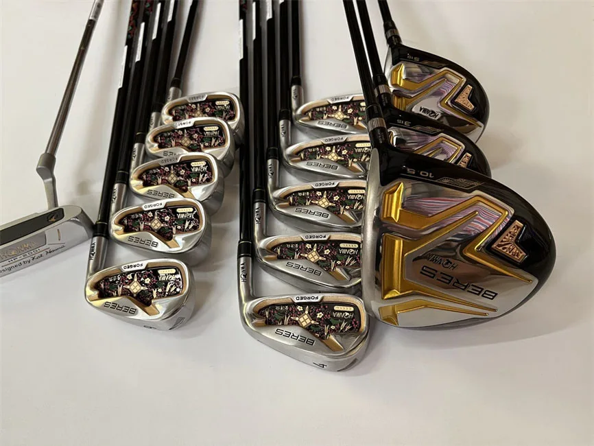 

2023 4 Star Honma S-08 Full Set Honma S-08 Golf Clubs Driver + Fairway Woods + Irons + Putter R/S/SR Graphite Shaft With Cover