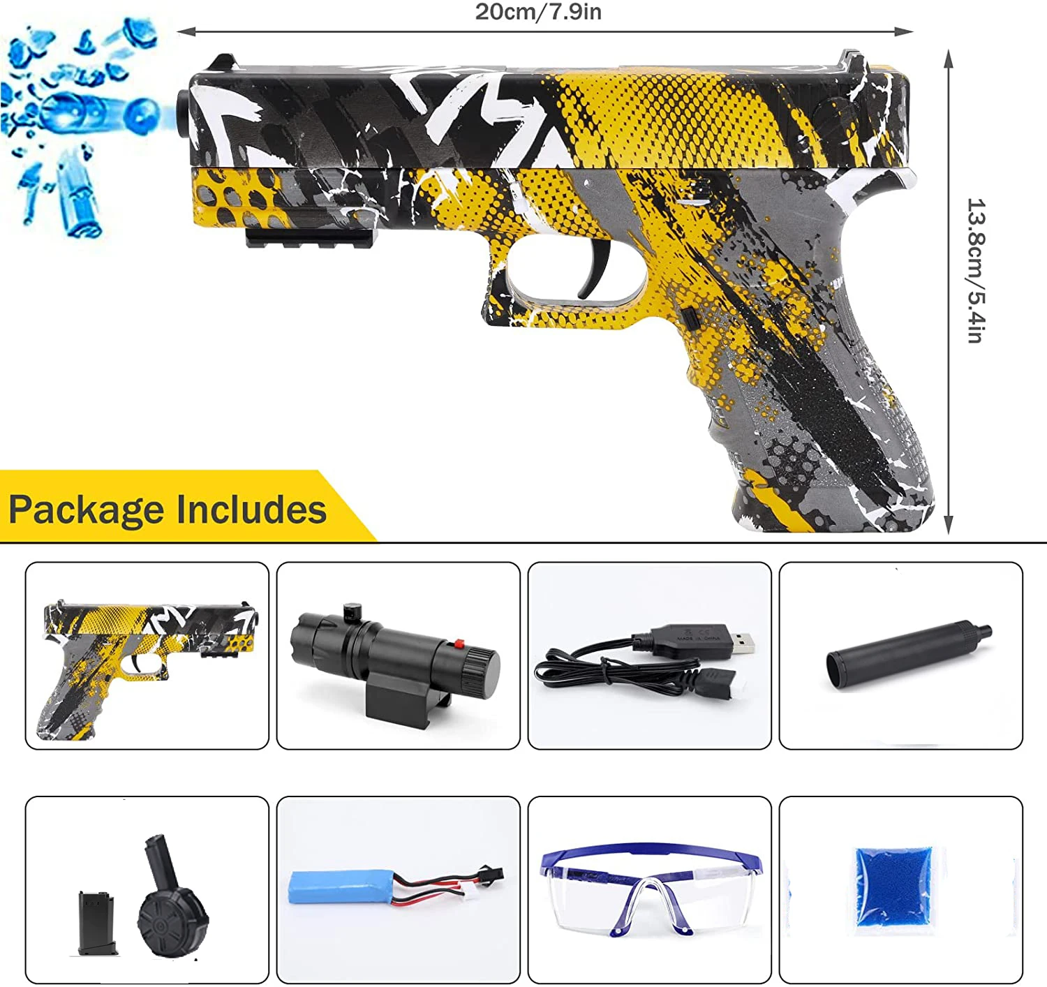 Электрический X2 Gel Blaster игрушечный водяной пистолет Airsoft оружия AK47 MP5