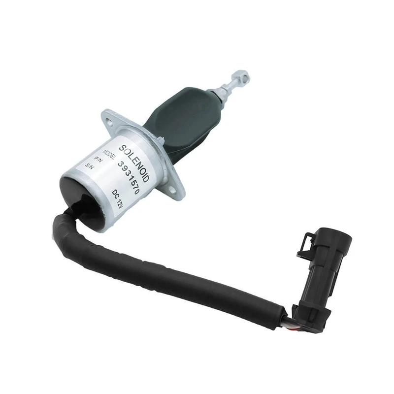 12 В Электромагнитная катушка выключения подачи топлива серебристый и черный