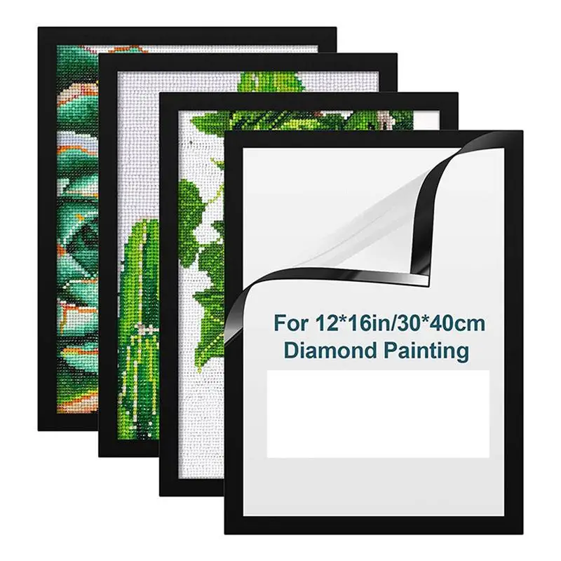 

Magnetic Art Frames Diamond Emboridery Frames Self-Adhesive Photo Frame Poster Picture Canvas Frame Wall Door Decor