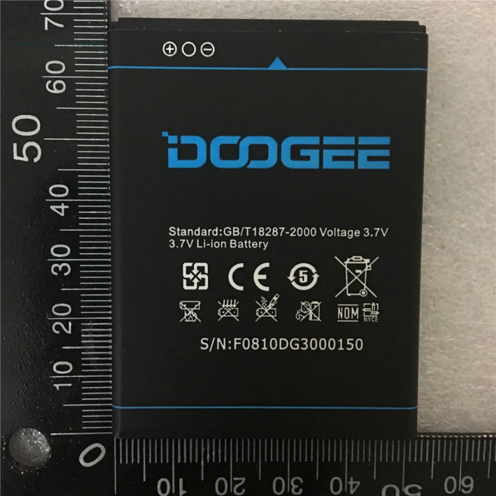 

New Battery B-DG300 For Doogee DG300 2500mAh 3.7v Mobile Phone Replace Batteries High Quality Rechargeable Accumulator