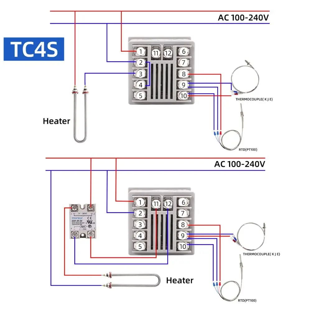 Высокоточное реле TC4S TC4H TC4L TC4M с выходом SSR цифровое зеркальное двойной регулятор