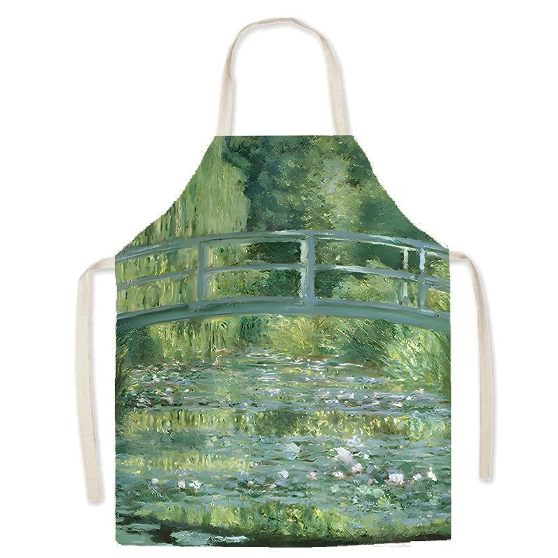 

Скандинавский стиль Ins, свежий льняной фартук для домашней кухни, талии для родителей и детей, кухонный студийный халат, фартук без рукавов