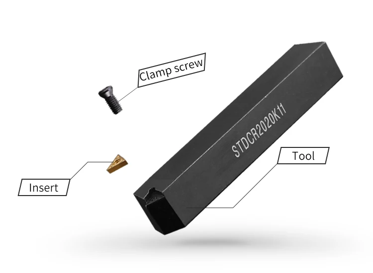 

Токарный инструмент STDCR2020K11, резец с ЧПУ