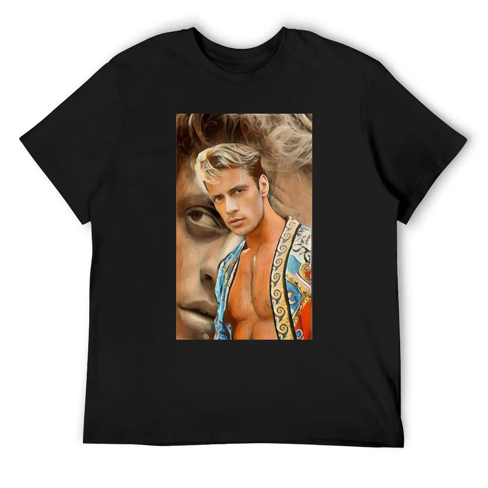 Футболка ROCCO винтажная футболка с рисунком рэпера синие арховые футболки