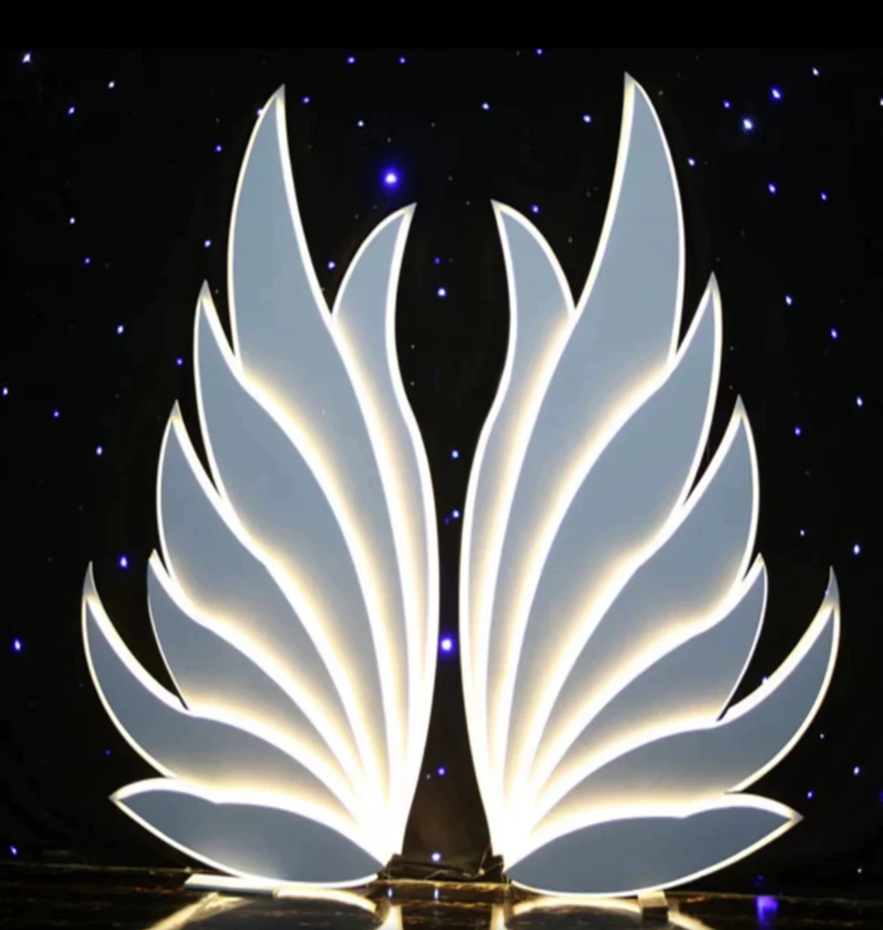 Новинка реквизит для свадьбы Крыло ангела светящийся фон экран украшение