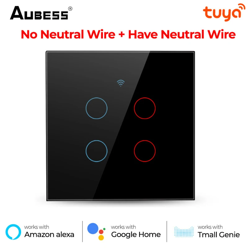 Выключатель настенный беспроводной с голосовым управлением и сенсорным