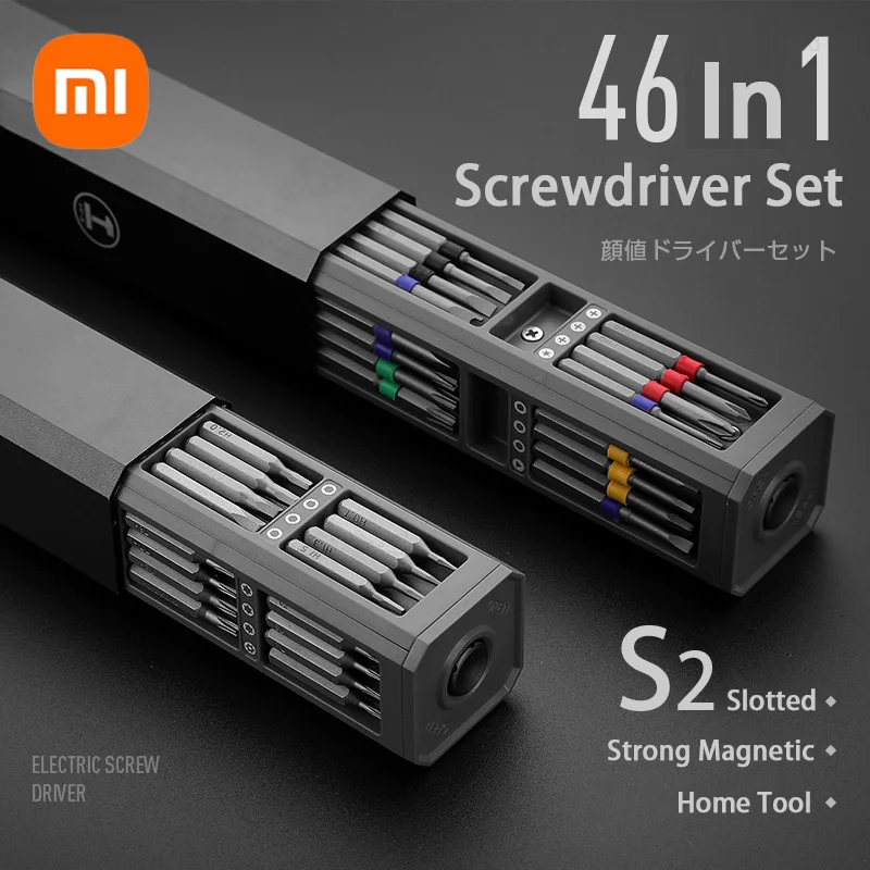 

Xiaomi Multifunction Screwdriver Set 44 in 1 S2 Slotted Precision Screw Driver Bit Mobile Notebook Repair Household Hand Tools
