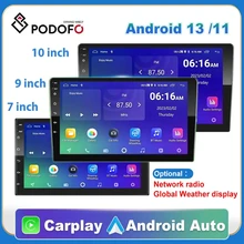 Podofo Android 12 Car Radio Autoradio 64G 2 Din 7