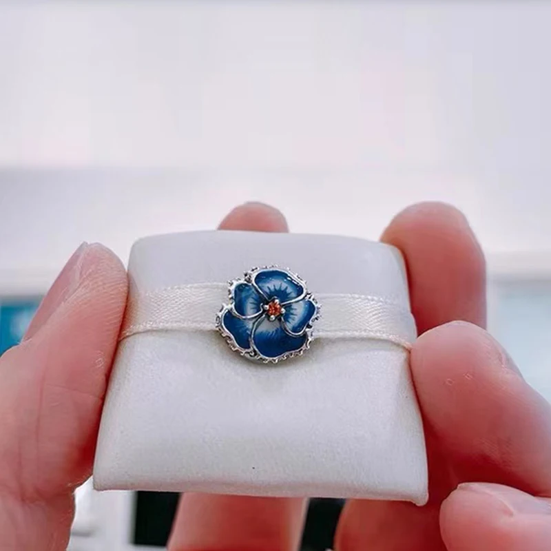2021 новые серебряные бусины 925 пробы белого розового и фиолетового цветов