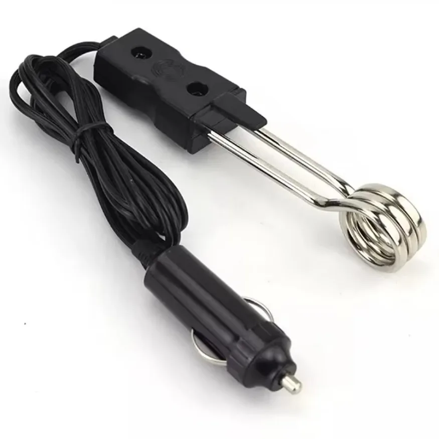 12V 24V 120W Car Immersion Heater Portable High Quality Safe Warmer Electric Boiler Hot Tea Coffee Water Universal 1x