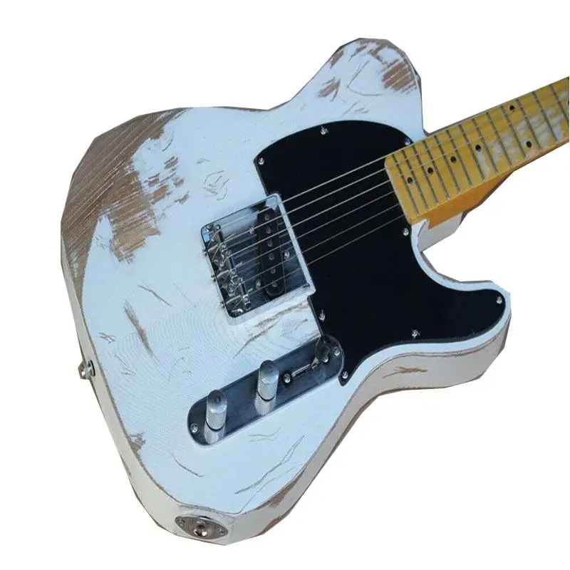 

High Quality Handmade Electric Guitar Body Maple Neck Electric Guitar White