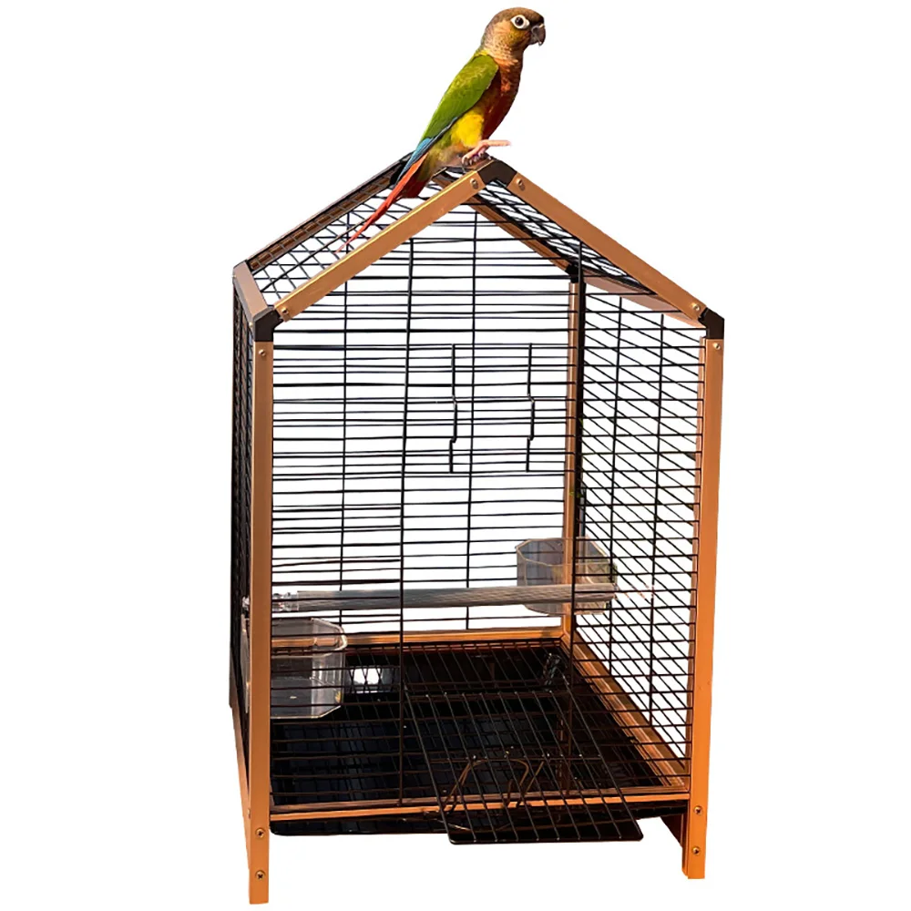 Parrot bird cage indoor and outdoor pet floor metal bird cage large bird breeding cage large space pet metal cage