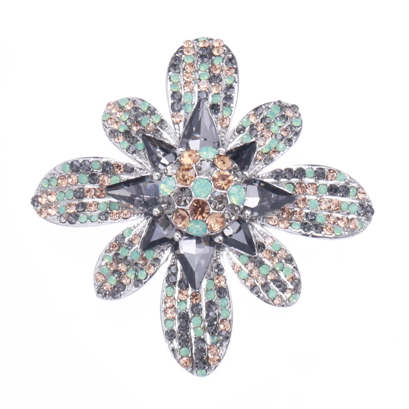 

Simple Elegant Trend Women's Corsage Full Drill Flower Brooch