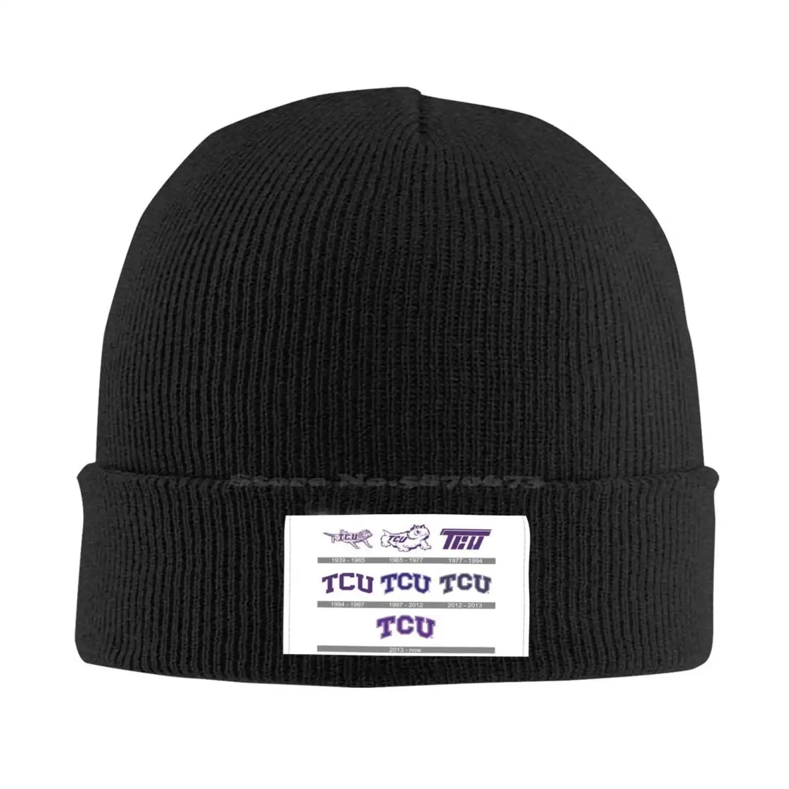 

TCU Horned Frogs Logo Print Graphic Casual cap Baseball cap Knitted hat