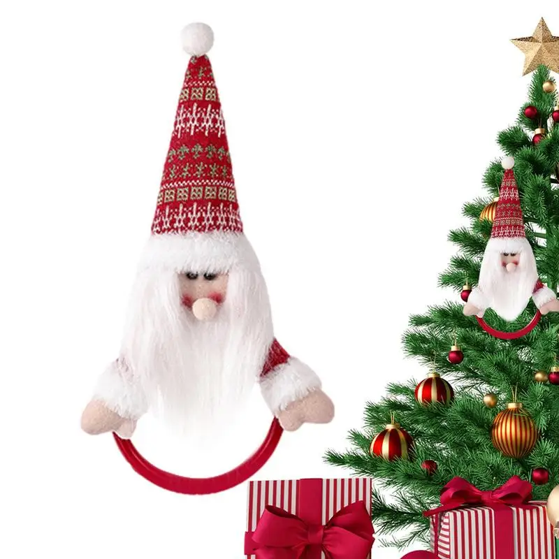 

Рождественская вешалка для полотенец, держатель для рождественского снеговика, кольцо ручной работы, портативный держатель для полотенец, кольцо для полотенец для клубов, отелей