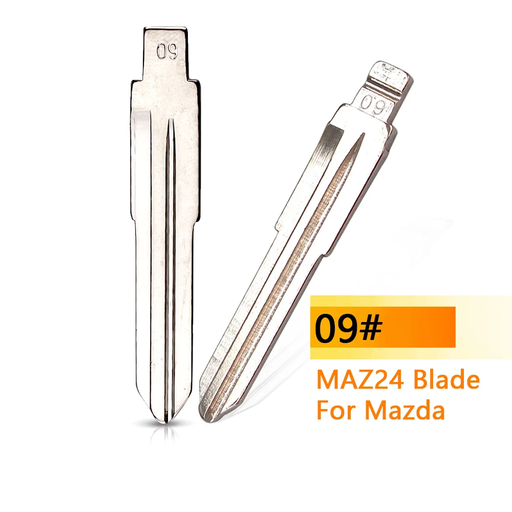 10 шт./лот #09 MAZ24 KD ключ металлический пустой необработанный флип универсальный VVDI