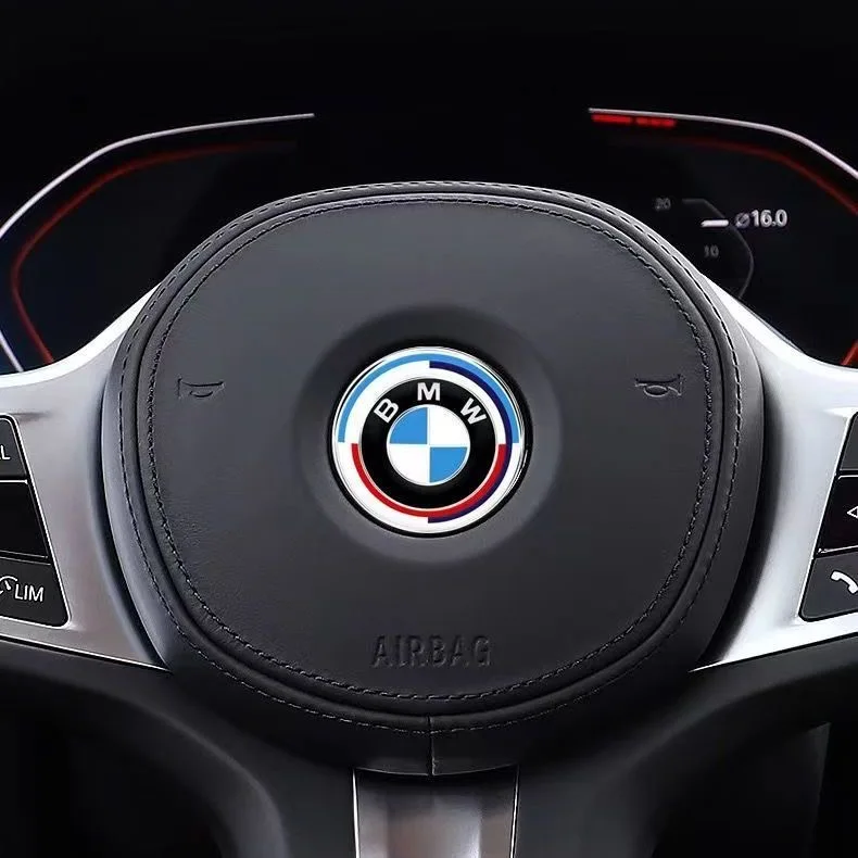 Фото Наклейка-эмблема на руль автомобиля для BMW E46 E90 E60 F30 F10 E39 E36 E87 F20 E90 E70 M3 M5 M6 G20 G30 E93 Z3 №4