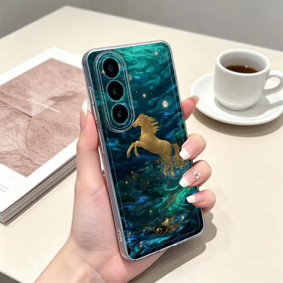 Фото Чехол для Samsung Galaxy A54 A15 A55 A23 A25 A51 A52 A31 A33 A52 A26 A24 A56 A50 A14 A16 A36 A27 A34 A35 с дизайном «Волна ужасов» №5