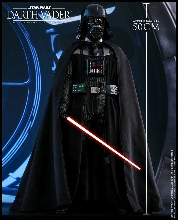 

Original Star Wars Black Knight Darth Vader Ht Hottoys Vip Special Edition 1/4 Joint Movable 50cm Collection Model Gift In Stock