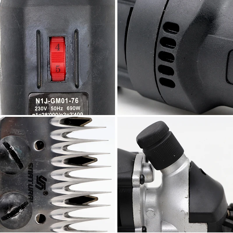 Электрическая машинка для стрижки овечьей шерсти с регулируемой скоростью