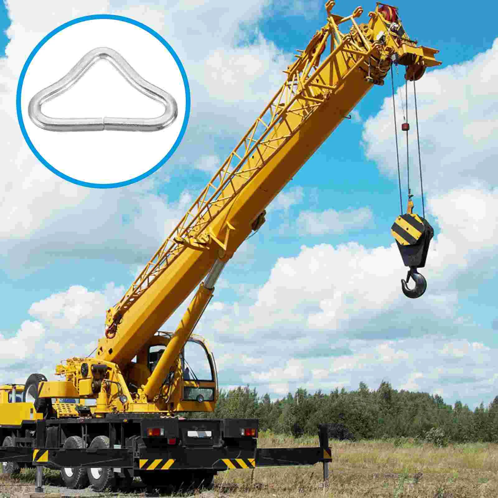 

40 PCS Trampoline Triangle Ring Buckle Rings Buckles Jumping Bed Galvanized Steel Wire Metal Child