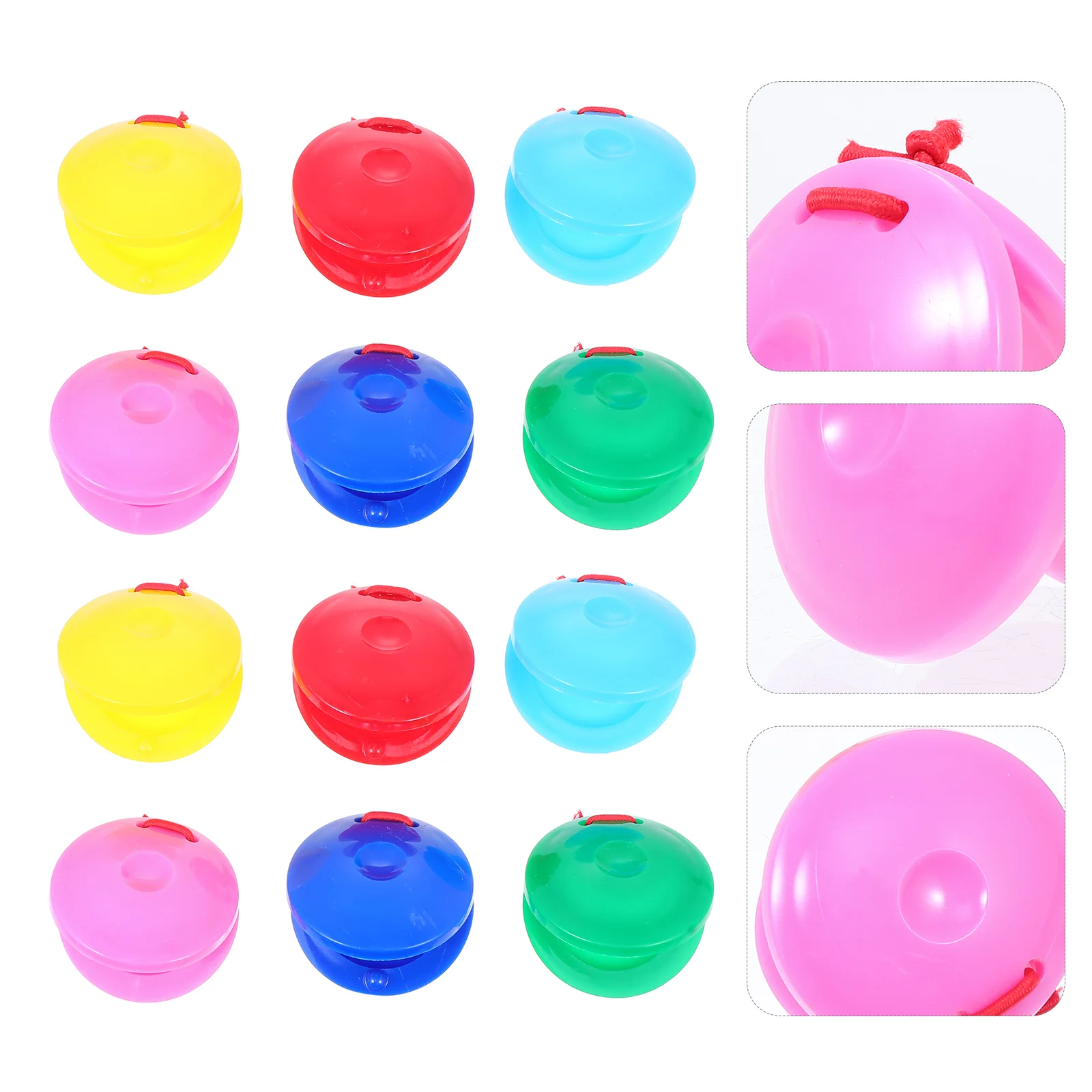 

24Pcs Durable Lovely Safe Educational Creative Castanets Education Toys Kid Toys
