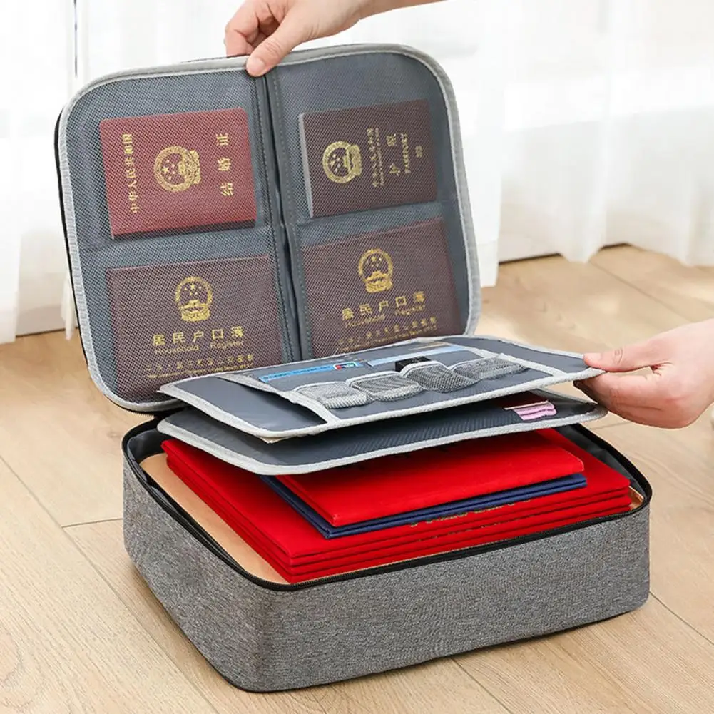 

Многоразовая сумка-Органайзер для документов, многофункциональный органайзер большой емкости для сертификатов, мешок для хранения докуме...