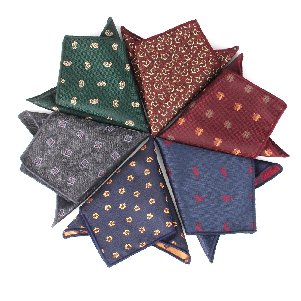 Suit Pocket Square For Men Women Paisley Chest Towel Wedding kerchief Gentlemen Hankies Men's Bandanna Handkerchief Pocket Towel