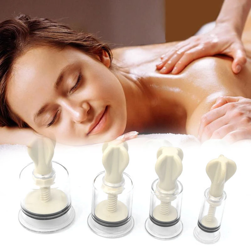 

Вакуумные банки для терапии тела, Белые вакуумные чашки, простое устройство для релаксации тела, устройство для вакуумной терапии