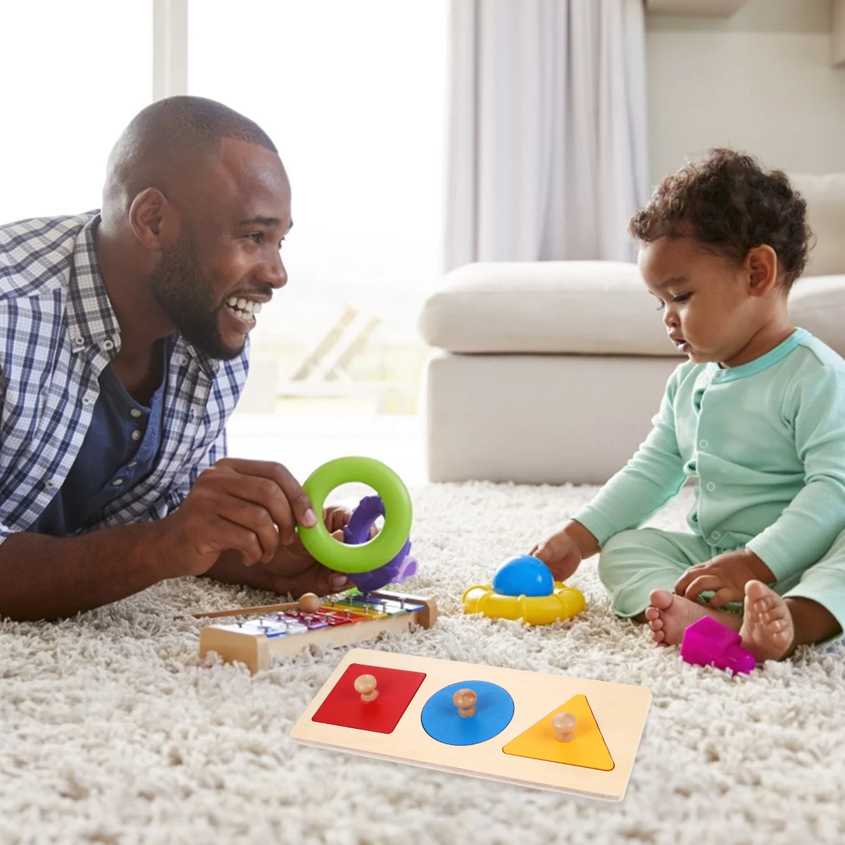 

Puzzle Geometry Toy Wooden Shape Kids Puzzlesmontessori Geometric Toys Board Sorter Knob Shapes Math Blocks Sorting First