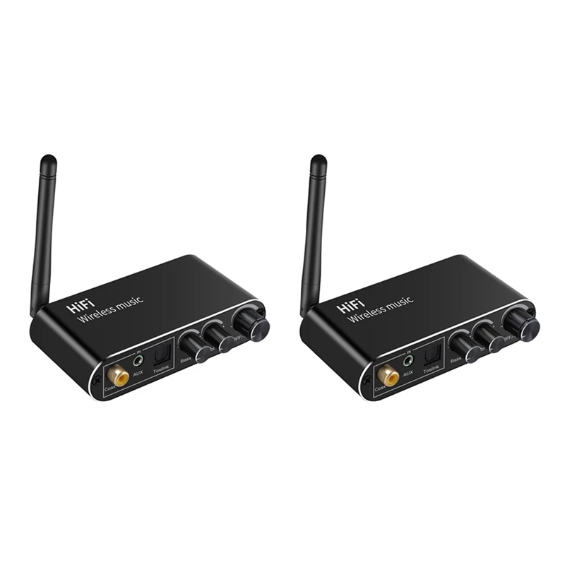 

2X BT01 Bluetooth 5.1 Audio Converter Digital Analog Receiver Coaxial Optical Fiber 3.5Mm Aux Wireless Adapter