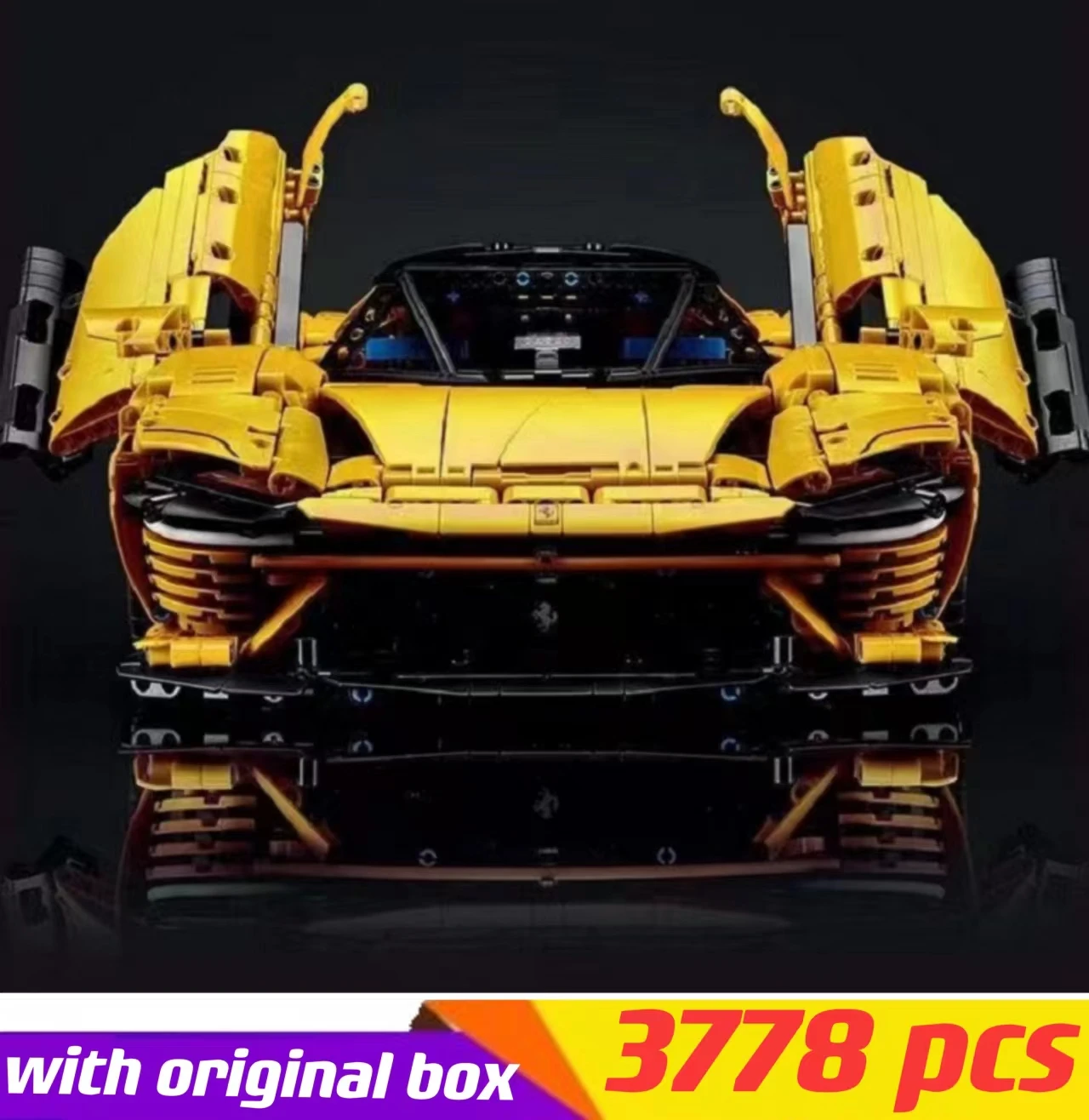 

Высокотехнологичная модель 43143 SP3 с двигателем светильник APP RC Super Speed Sport Daytona модель автомобиля в сборе строительные блоки кирпичи детские п...