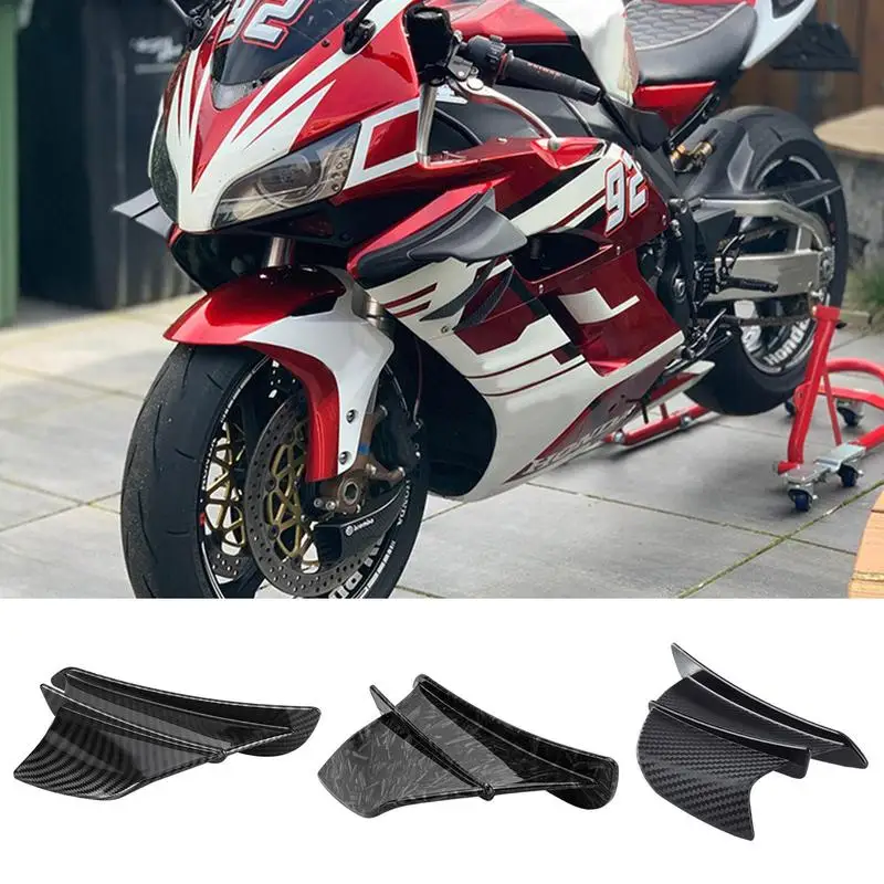

Portable Motorcycle Universal Aero Winglets Front Fairing Racing Spoiler Aerodynamic Wing ForHonda ForYamaha Suzuki ForKawasaki