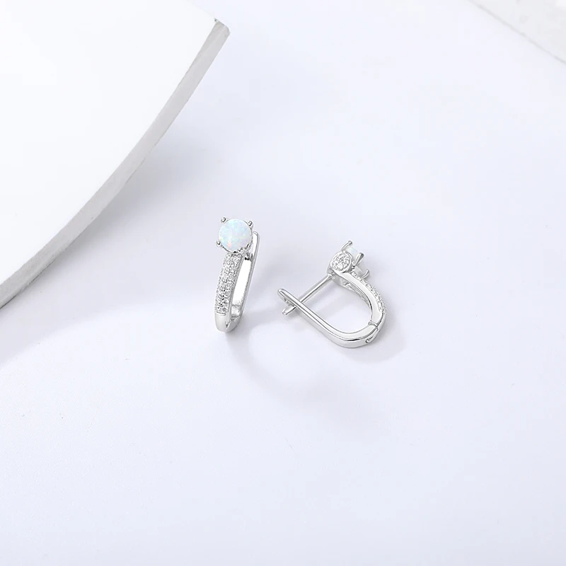 MYOP 2023 ювелирные изделия 925 серебро опал серьги текстура интересный дизайн