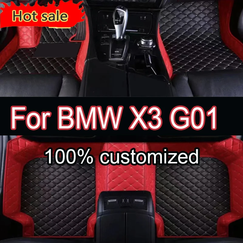 Автомобильные коврики для BMW X3 MK3 G01 2017-2023 22 21 20 19 18 Пользовательские подушечки ног