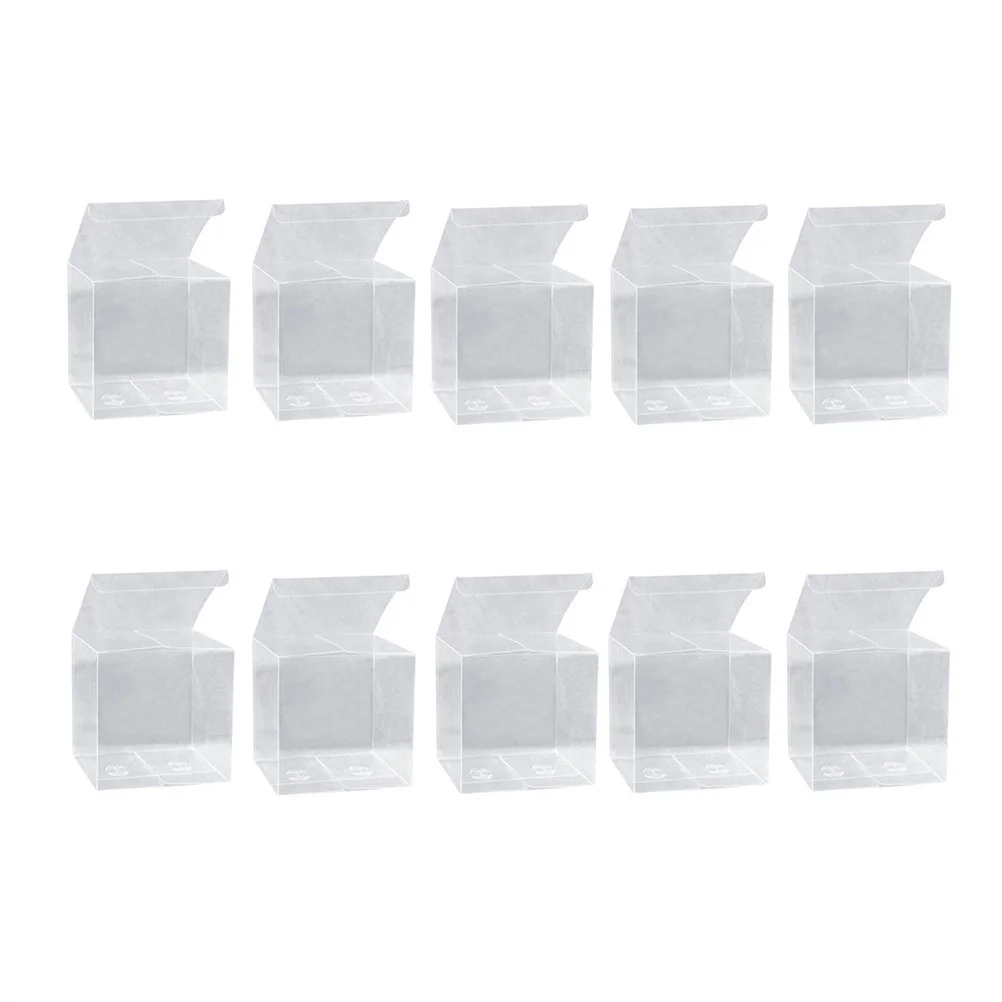 

50pcs Transparent Storage Case Candy Box Packing Box for Christmas Birthday Party