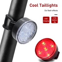 led bicycle taillight ipx6 waterproof bike rear lights safety warning usb charge cycling light mtb mountain bicycle accessories
