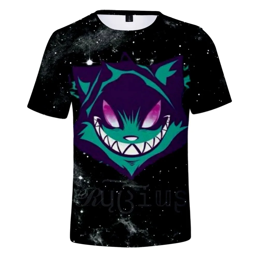 Футболки Rubius летние женские и мужские модные футболки в стиле хип-хоп с круглым