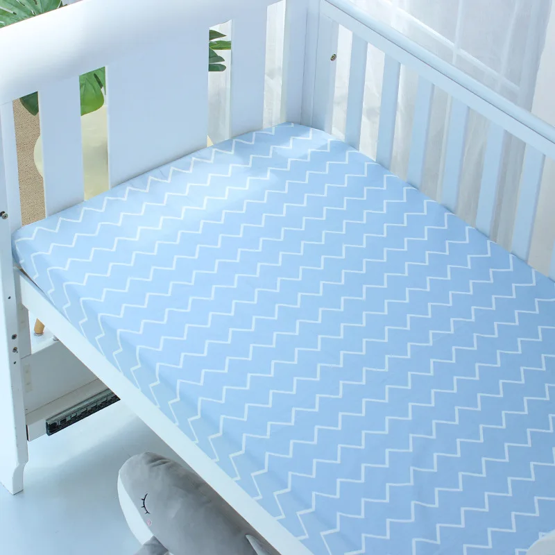 

Pure Cotton Baby Bed Fitted Sheet Cartoon Printing Newborn Bed Cover Comfortable Kindergarten Children's Bed Fitted Sheet