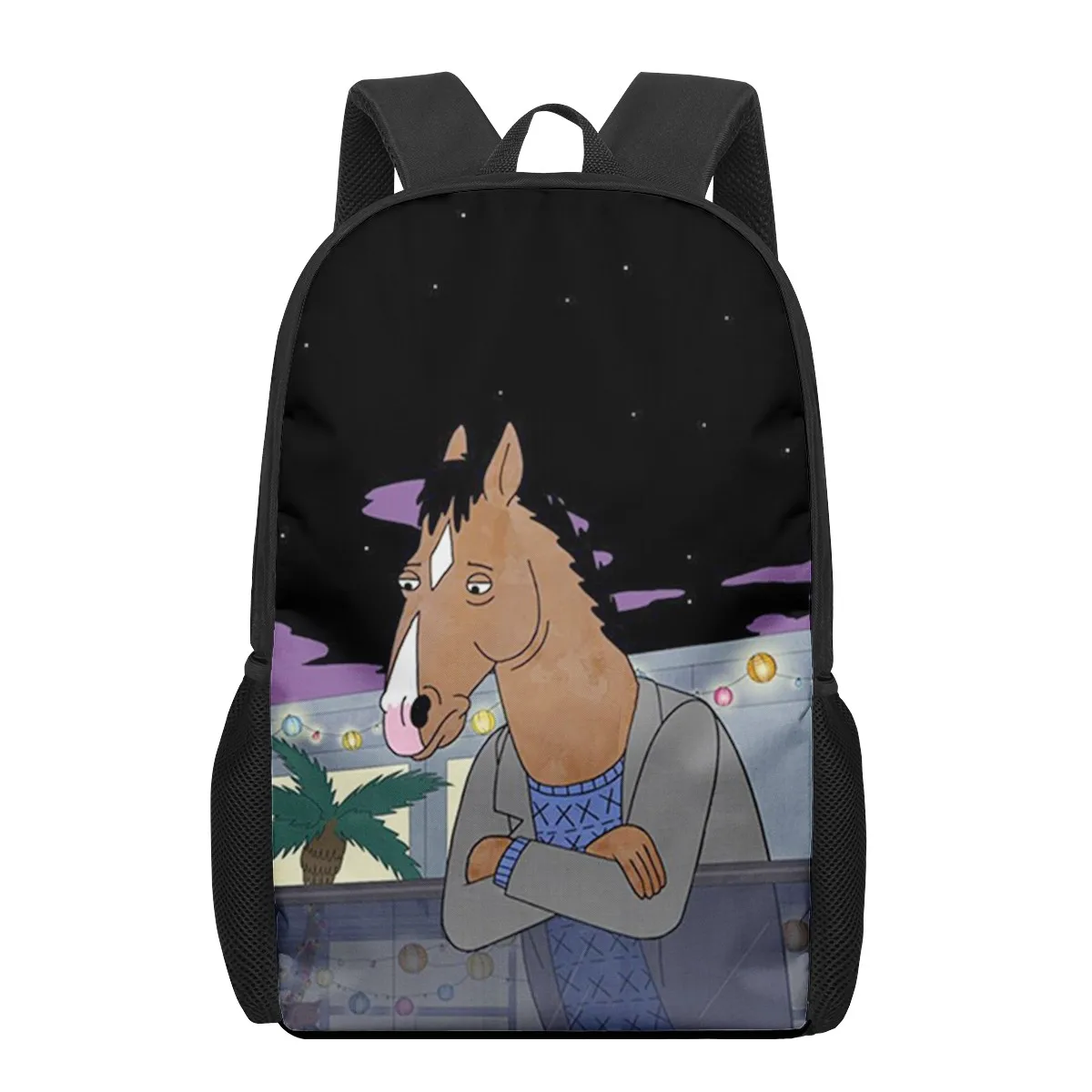 Bo Jack Horseman 3D Pattern School Bag for Children Girls Boys Casual Book Bags Kids Backpack Boys Girls Schoolbags Bagpack