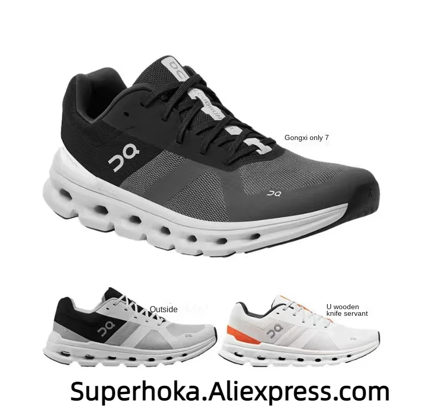 

2023 New Original On Cloudrunner Shock-absorbing Breathable Stable Support Running Sneakers Spring Autumn Men Women Sport Shoes