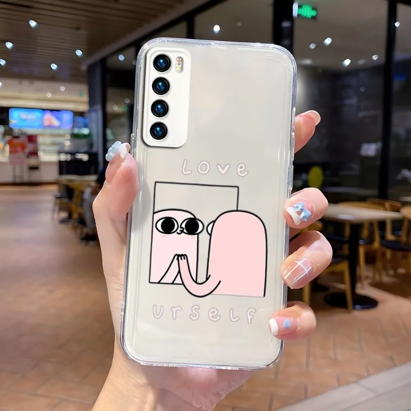 

Cartoon Funny Big Eyes Ketnipz Phone Case For Huawei P 30 Pro 50 40 Plus Psmarts Mate 8 Y 7 Honor 60 Play4T Lite Transparent