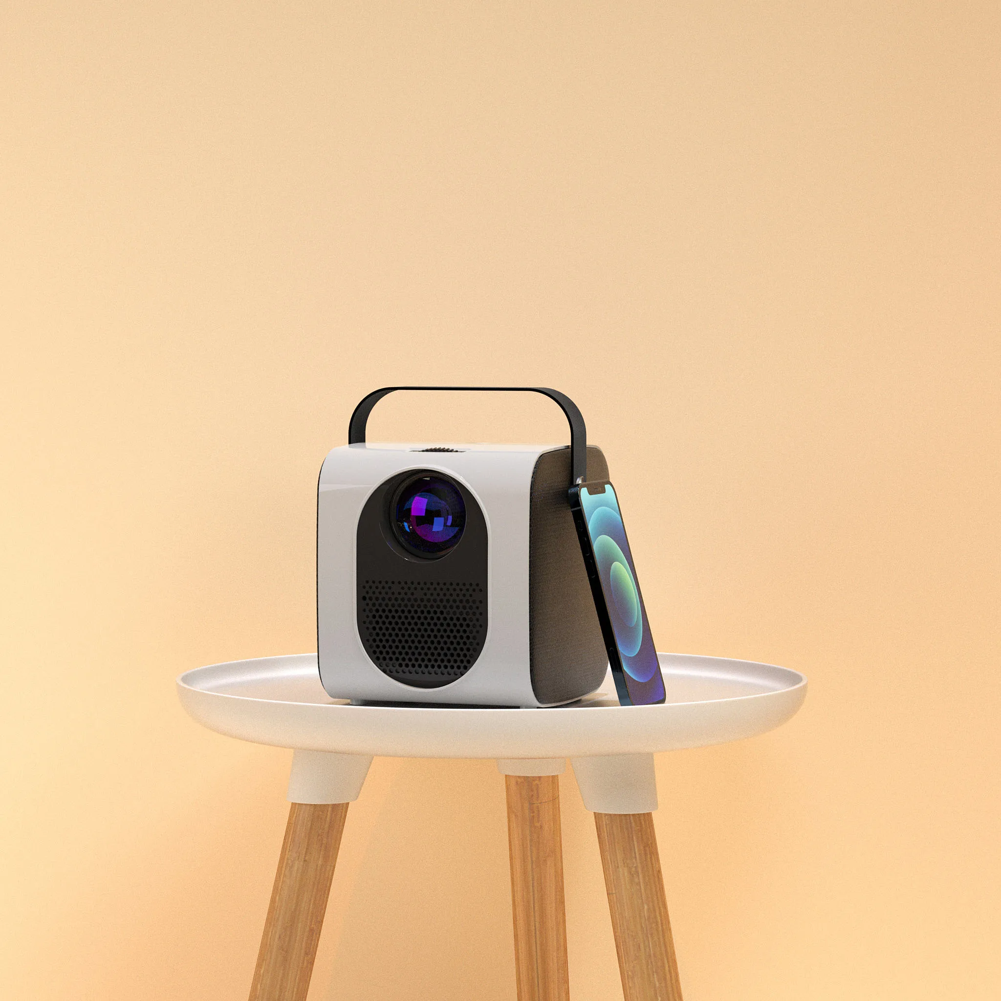 Бесплатная доставка новый ЖК-проектор Sky Fly Xming Q1 светодиодный 1080P HD встроенный