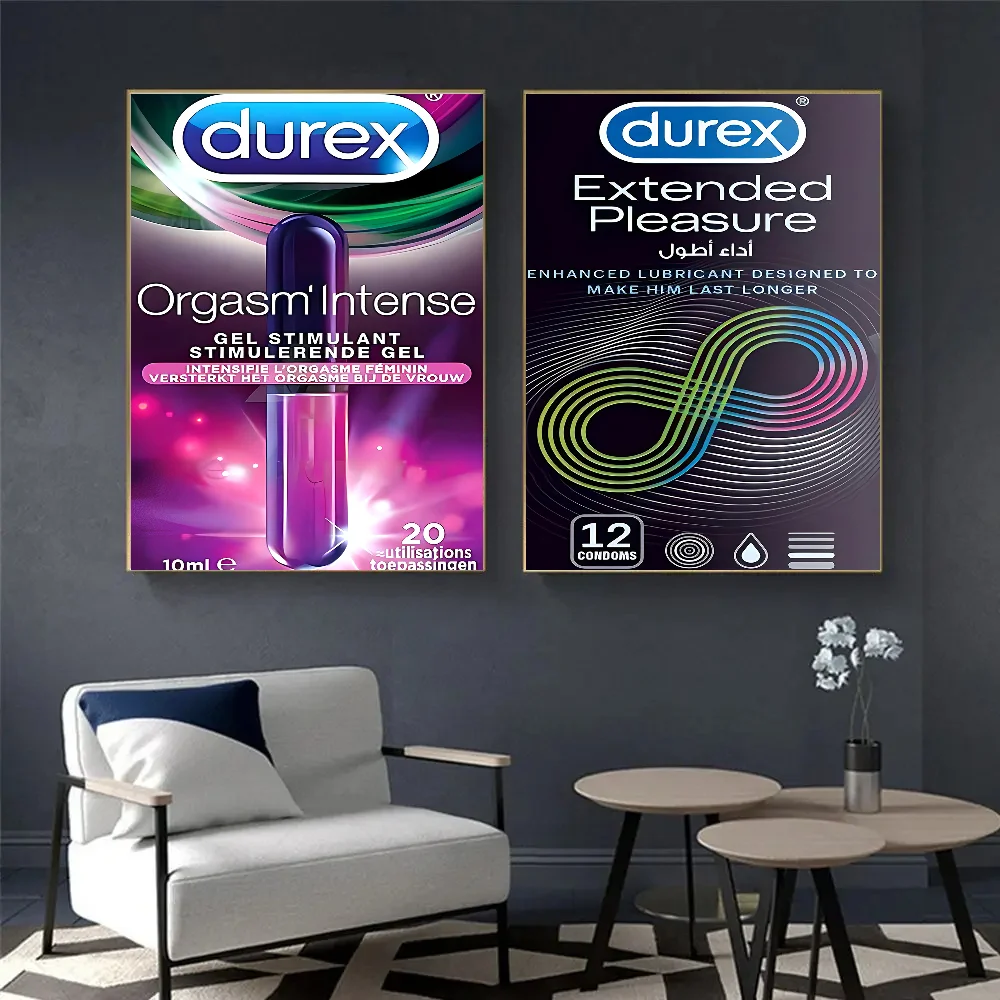 Sexy Condom Brand D-Durexes Good Quality Prints And Posters Whitepaper Artwork Wall Decor