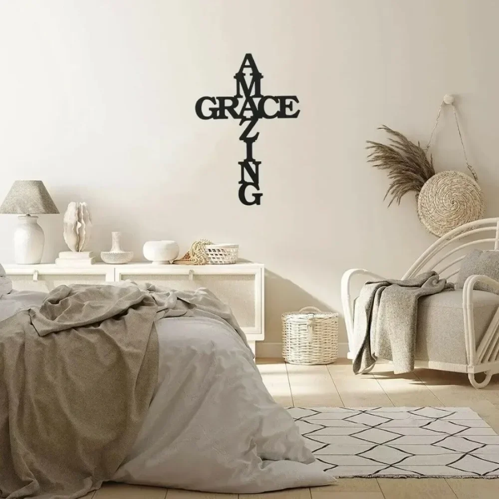 Потрясающее Настенное Искусство С Черной Отделкой 11 5-дюймовый Железный Крест