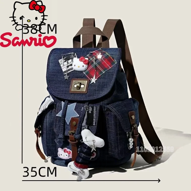 MINISO Hello Kitty новый женский рюкзак 3D модный тренд для отдыха индивидуальный большой