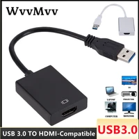 hd 1080p usb 3 0 to hdmi compatible converter multi display graphic adapter converter cable high speed for windows 7810 pc