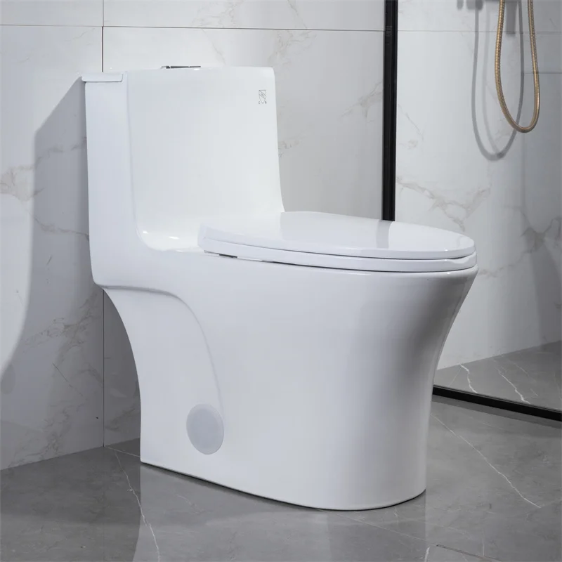 

Американский туалетный шкаф для ванной комнаты, керамический удлиненный комод Siphonic Flush, цельный туалет