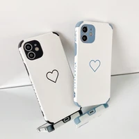 fashion soft cute love heart case for iphone 11 12 13 pro max bumper cover for iphone xs x xr 7 8 6 6s plus mini se2020